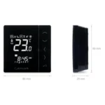VS20BRF Bezprzewodowy, natynkowy, cyfrowy regulator temperatury sieci ZigBee, 4w1, 4xAAA, czarny, SALUS Controls - obrazek 2