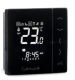 VS20BRF Bezprzewodowy, natynkowy, cyfrowy regulator temperatury sieci ZigBee, 4w1, 4xAAA, czarny, SALUS Controls